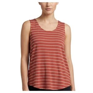 Market & Spruce Striped Tank Top Orange Sleeveless Scoop Neck Women XL NWT